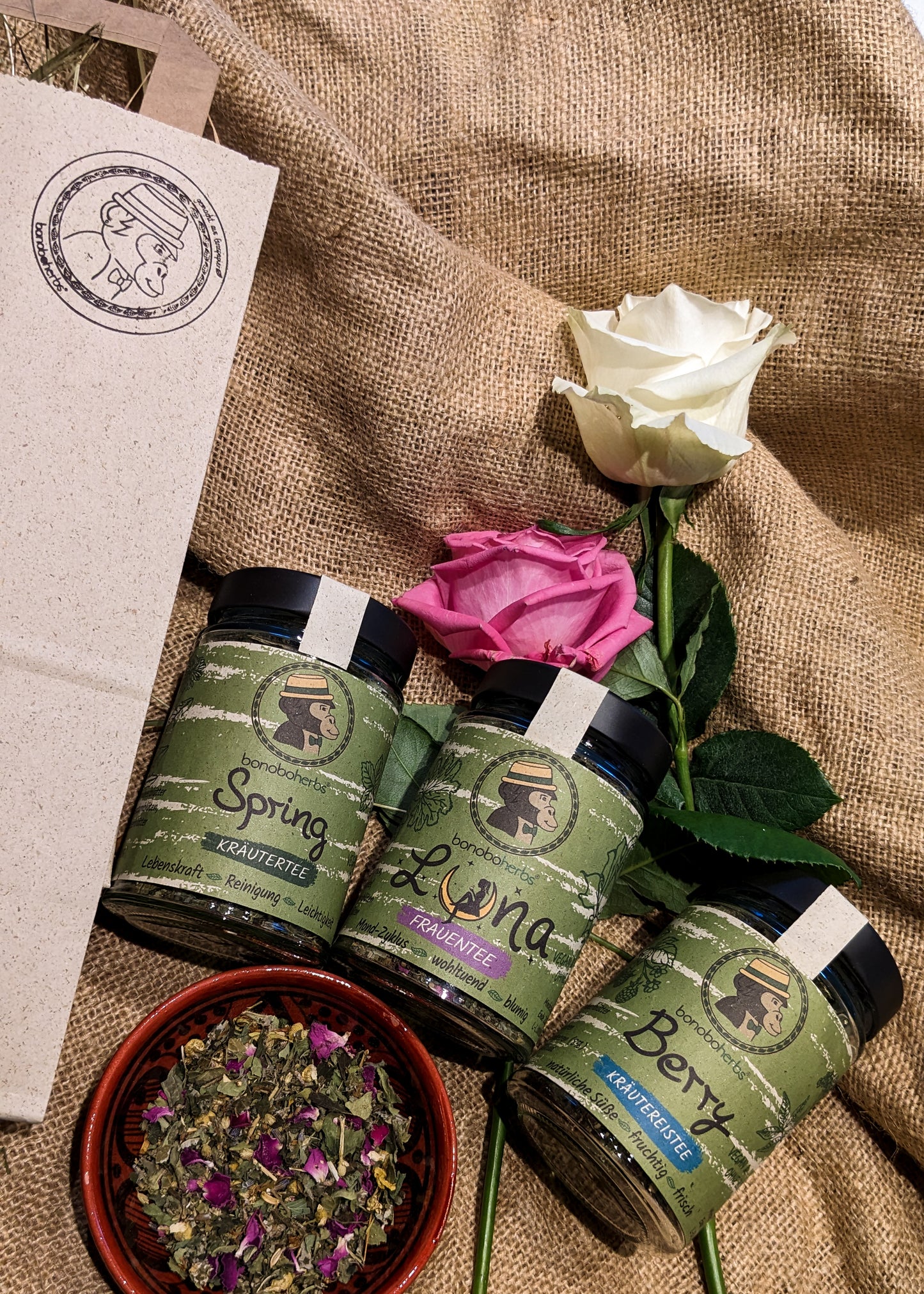 Valentinstags Kräuterteeset