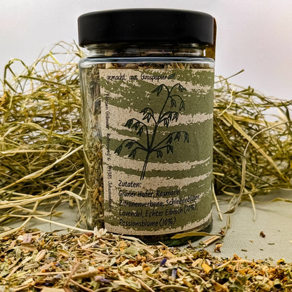 Flow Kräutertee von bonoboherbs – linke Seitenansicht