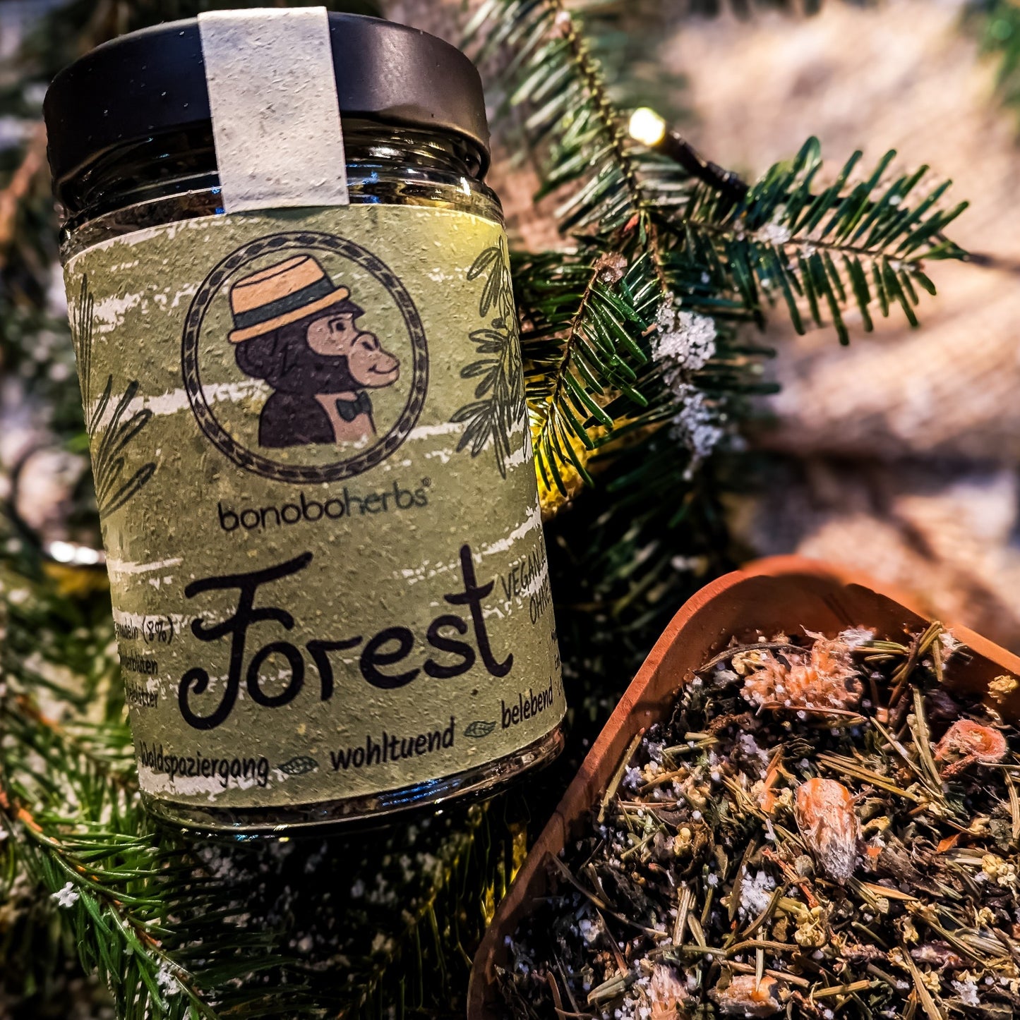 Forest Kräutertee Waldbaden von bonoboherbs – Vorderansicht