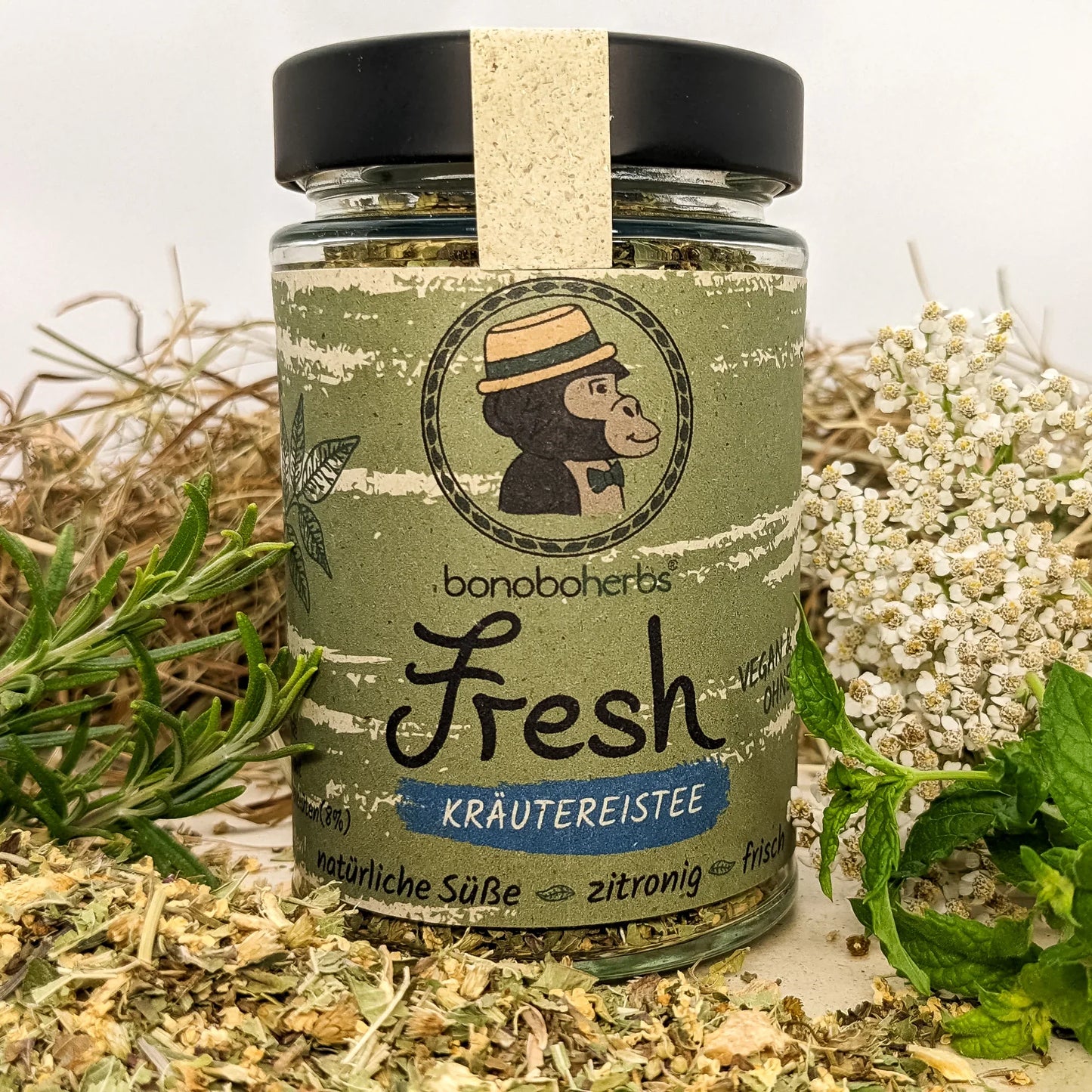 Fresh Kräutertee von bonoboherbs – Vorne