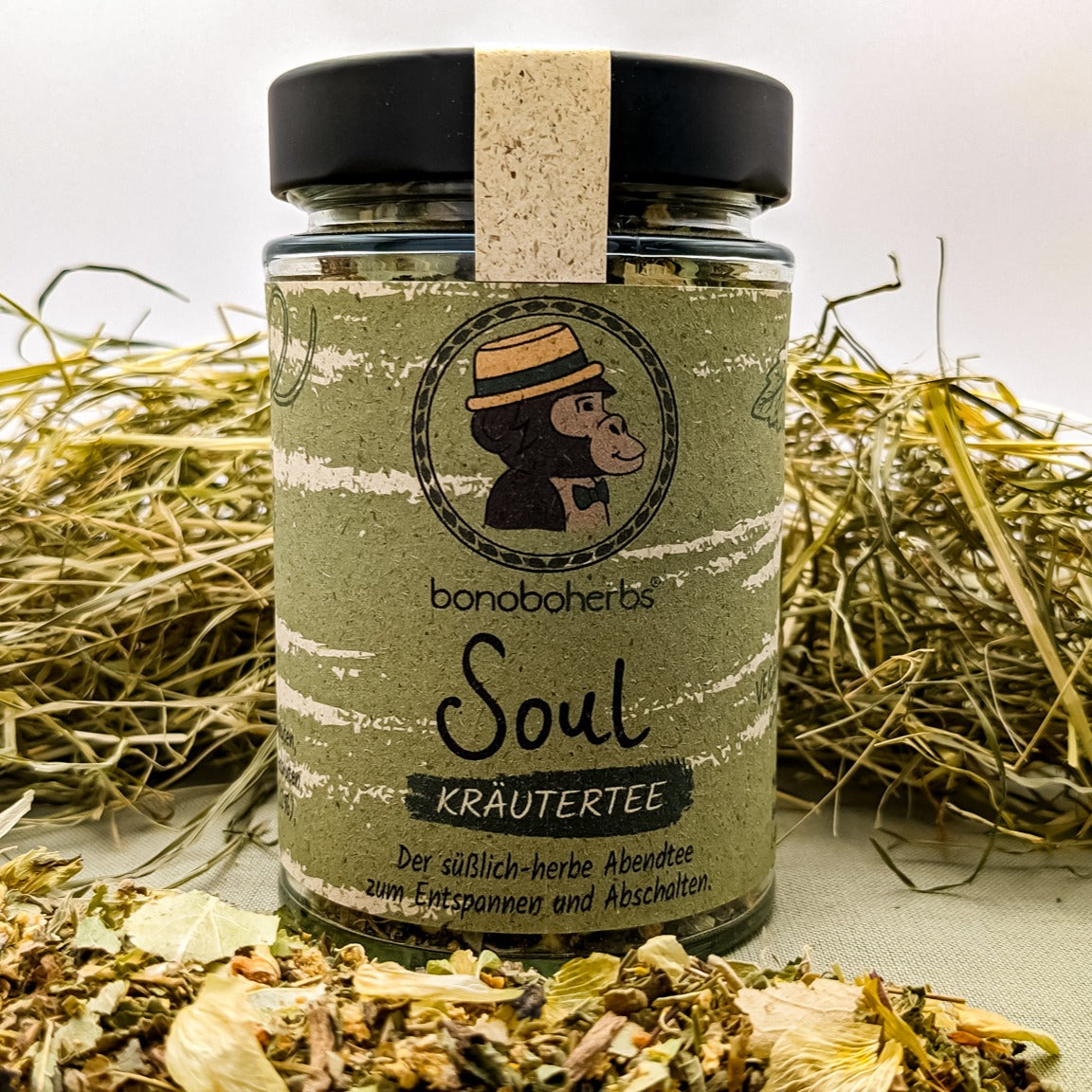 Soul Kräutertee von bonoboherbs – Vorderansicht