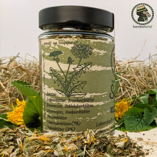 Spring Kräutertee von bonoboherbs – linke Seitenansicht