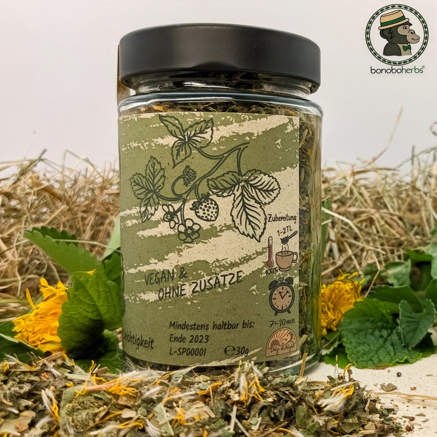 Spring Kräutertee von bonoboherbs – rechte Seitenansicht
