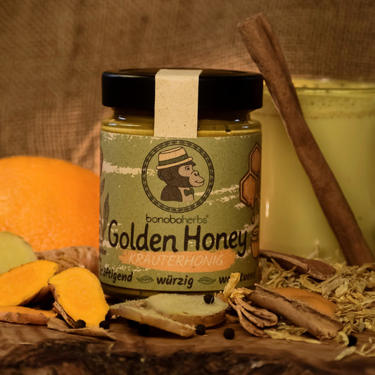 Golden Honey – Golden Milk Kräuterhonig mit Kurkuma & Ingwer